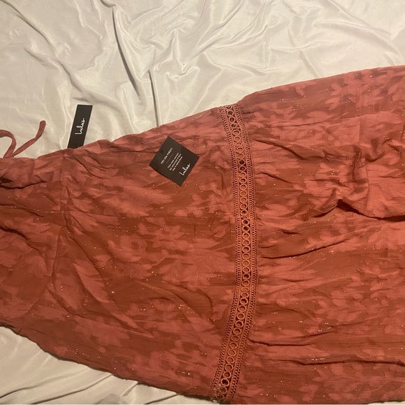 Lulus size Large boho floral maxi dress - Picture 3 of 5